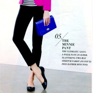 J. Crew Minnie Pants, Black, Size 0P
